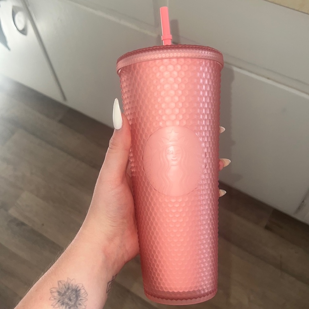 Pink studded tumbler